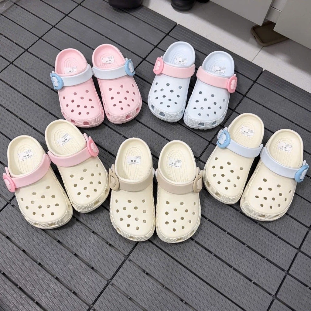 Dép Quai Hậu Cham Trang Trí Sticker Cute, Nhiều Mẫu Hot Trend, Êm Chân, Cat Slipper