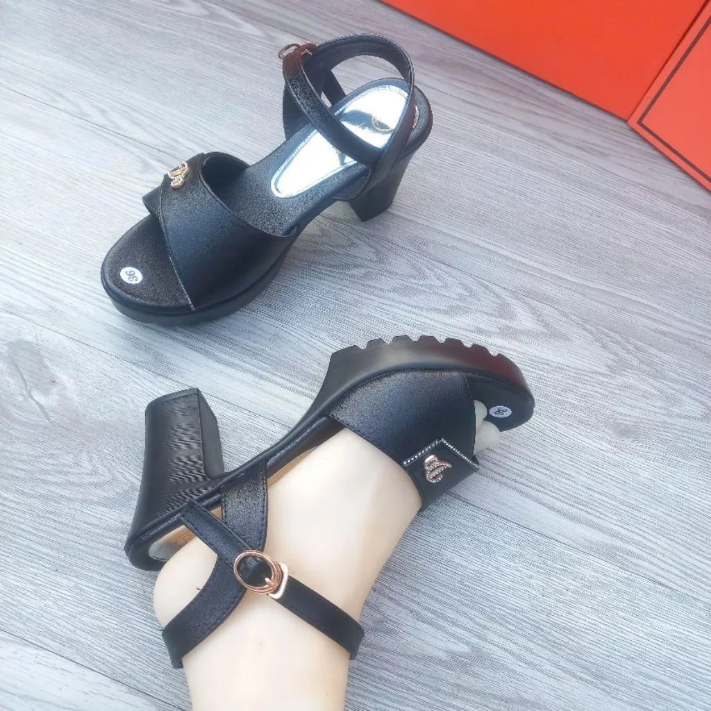 SANDAL CAO GÓT NỮ SG CAO 7P ĐÍNH ĐÁ SIZE 36-39