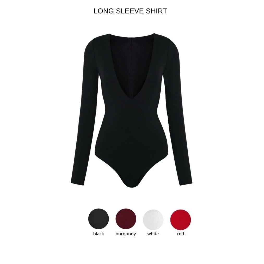 ( LONG BODYSUIT ) Áo liền thân tay dài BAHYCHIC, kiểu ôm sát cơ thể