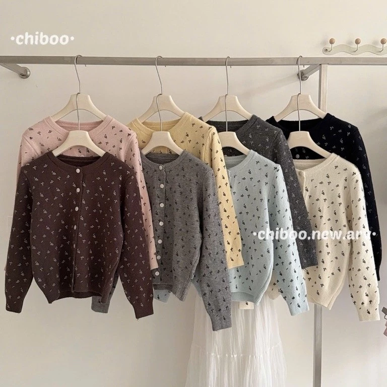 Áo len thêu hoa nữ tiểu thư - Hàng QC (kèm ảnh thật)