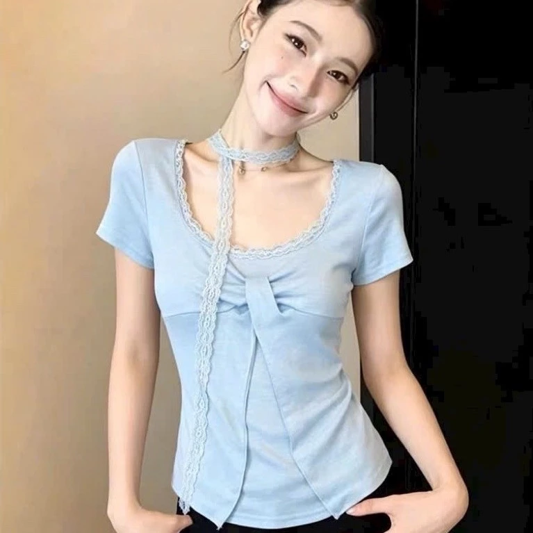 Áo croptop nữ thun tăm co giãn nhẹ, thoải mái mặc