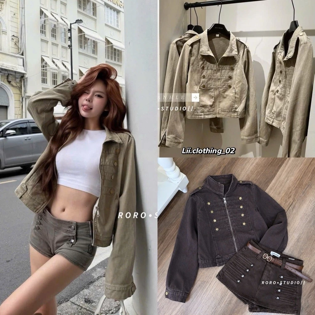 Áo Napoleon Jeans Jacket chất mềm đẹp - Hàng QCCC (kèm ảnh thật)