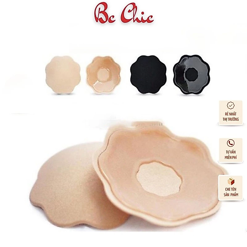 (1 đôi) miếng dán ngực VECYLA che nhũ hoa silicon P2