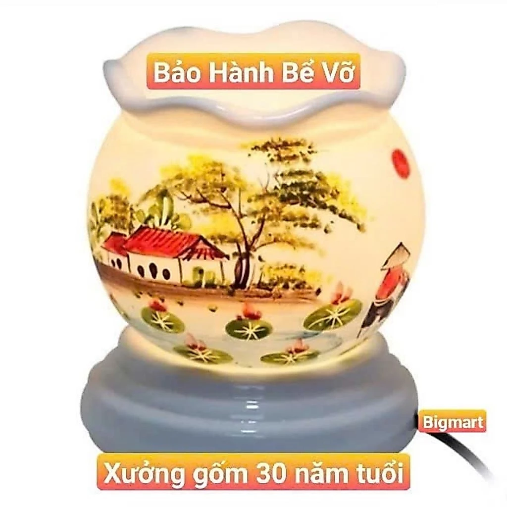 ❤️SIZE TO❤️ ĐÈN XÔNG TINH DẦU GỐM BÁT TRÀNG