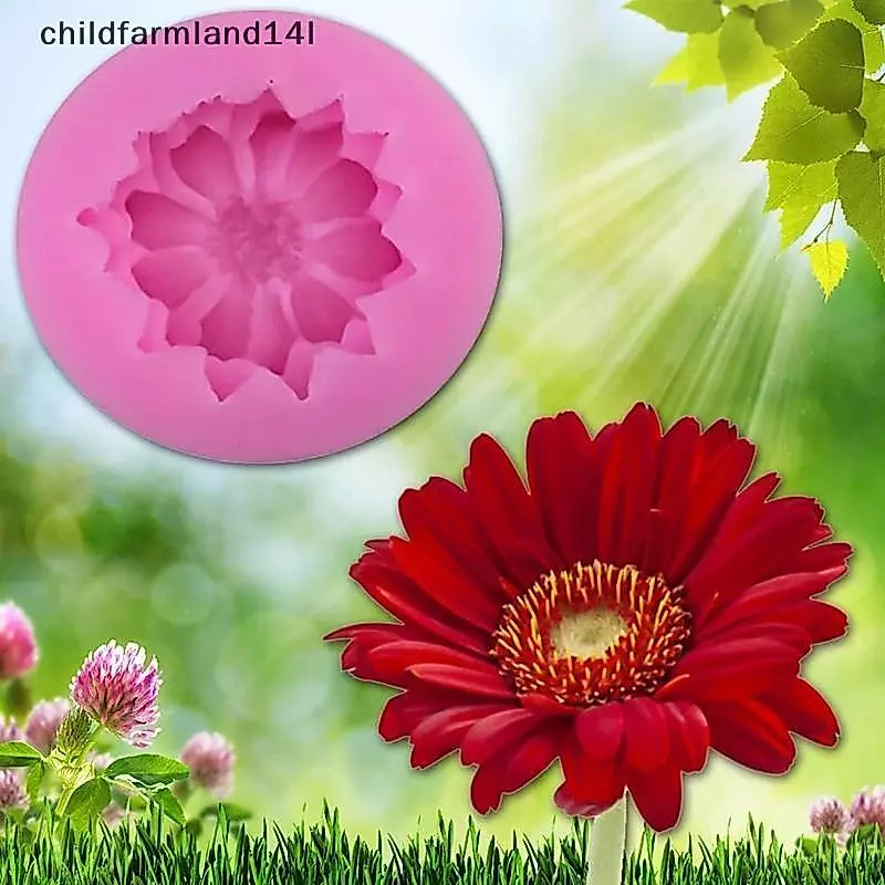 1 Hoa Hình Khuôn Silicon DIY Bánh Ngọt Cupcake Sô Cô La Xà Phòng Máy Nướng Khuôn Fondant Bánh Đường Nghệ Thuật Trang Trí Dụng Cụ