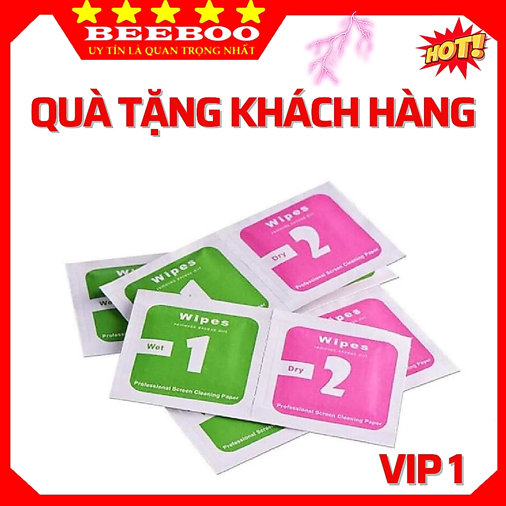 [QUÀ TẶNG GIẤY LAU1.T9] Khăn Lau 1 và 2 Miếng Lau Vệ Sinh Màn Hình Điện Thoại