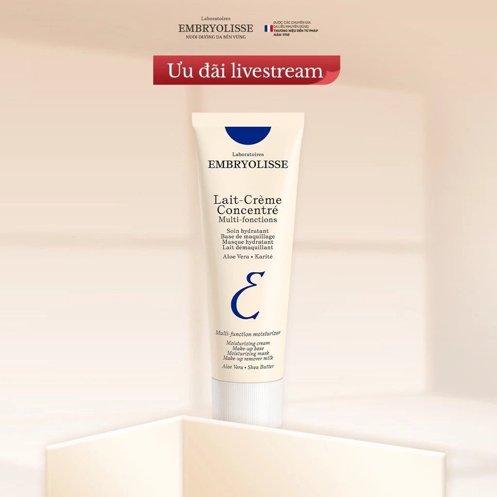 [Livestream SSSS x EMB] Kem Dưỡng Ẩm Phục Hồi Embryolisse Lait Creme Concentre 30ml
