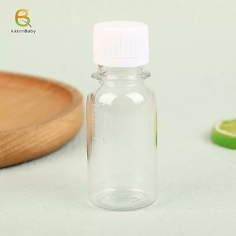 [Baby-t] 5 Chai nhựa nhỏ 60ML Chai gừng có nắp Chai nước ép Mini Hộp đựng chai chất lỏng có thể tái sử dụng Chống rò rỉ [mới]