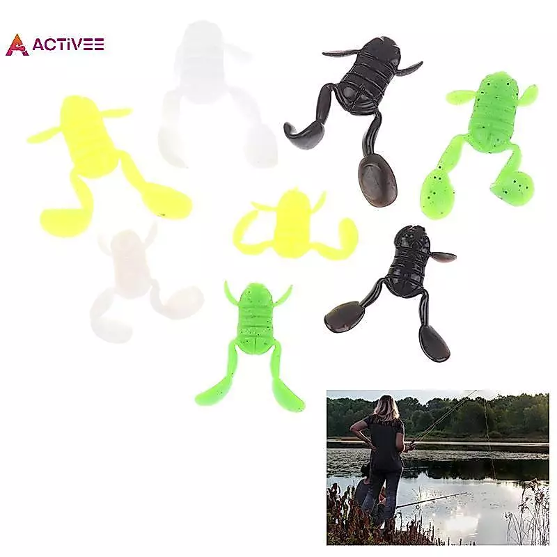 < Activee > 1Pc Ếch Mồi 5g 10g Ếch Mềm TPE Ếch Mồi Mềm Ki Ếch Nước Dễ Móc Topwater Mồi Mềm Yêu Thích Của Cá Đẹp
