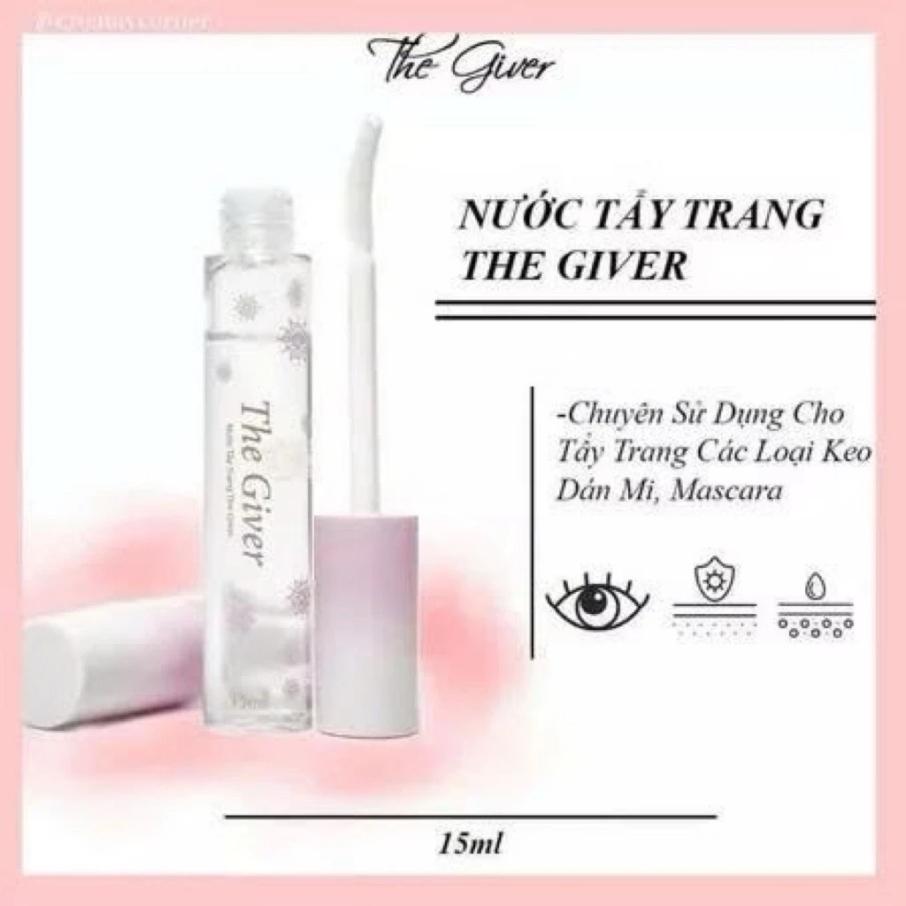 Nước Tẩy Trang Mi THE GIVER, Tẩy Trang Keo Dán Mi Và Mascara - Vanmi Store