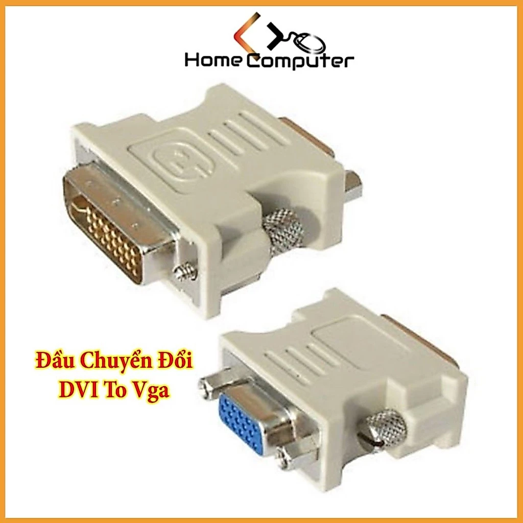 Đầu Chuyển Đổi - Đầu Chuyển DVI Sang VGA Hàng Xịn Full HD