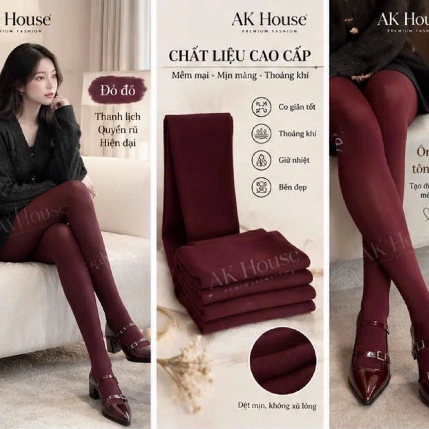Quần tất co giãn chống rách giữ nhiệt nữ quần tất mỏng giữ nhiệt mùa đông cho nữ hottrend ấm áp