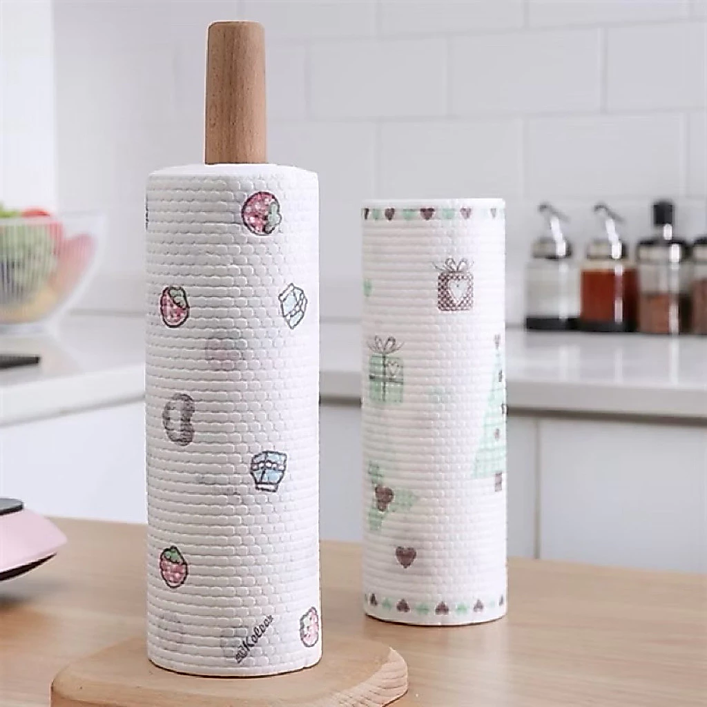 Cuộn Giấy Lau Nhà Bếp Đa Năng Có Thể Tái Sử Dụng Nhiều Lần - Tiện Dụng, Tiết Kiệm