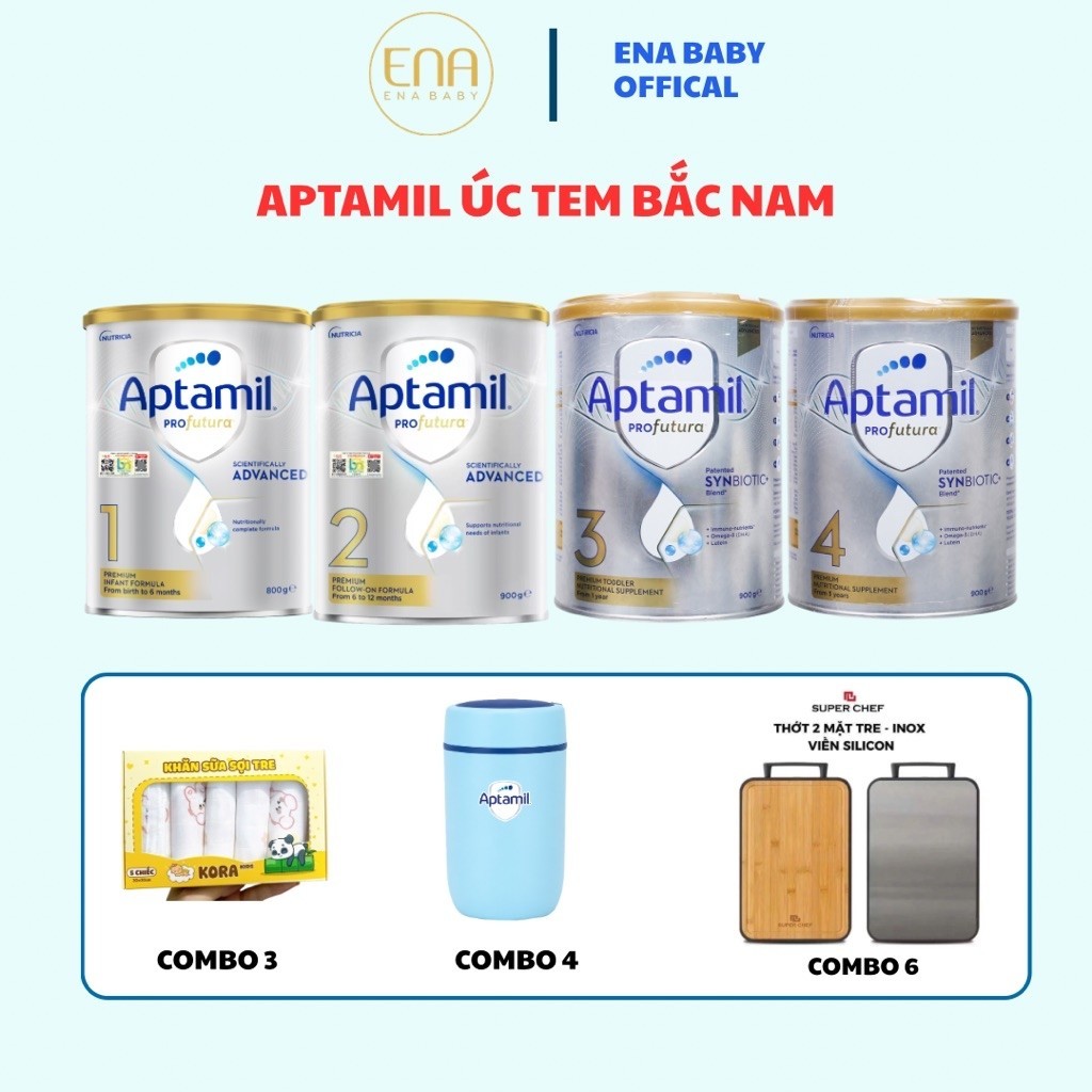 Sữa Bột Aptamil Profutura Úc Lon 800g/900g Số 1/2/3/4 Cho Bé, Hỗ Trợ Phát…