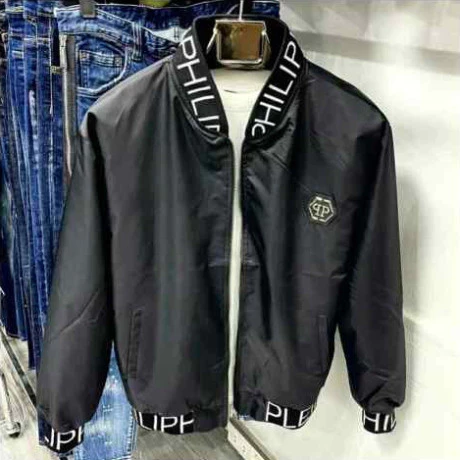 Áo khoác gió Philipp bản trơn 2 lóp bo gân dập vân dành cho nam nữ from Hàng QC hottrend 2k6