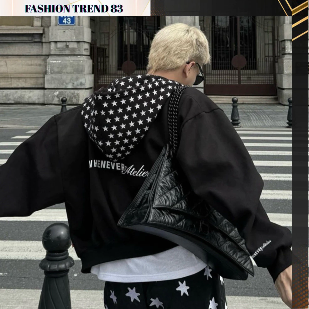 Áo hoodie nam nữ zip ngôi sao BOXY SUPERSTAR vải nỉ bông dày dặn, không xù lông HOTTREND 2024 Boy Phố 2025