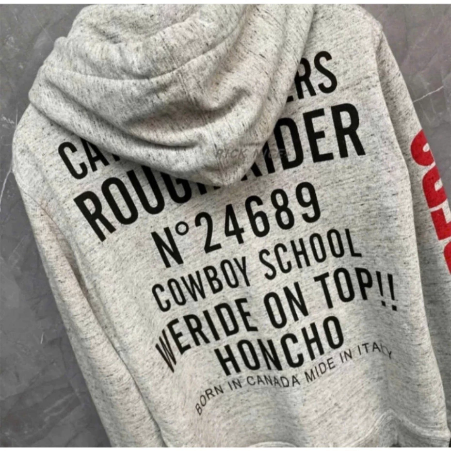 Áo Khoác Hoodie DSQ2 In Chữ Đỏ Siêu Đẹp - Áo Khoác Hoodie Zip DSQ2 In Chữ Sau Lưng Chất Nỉ Cao Cấp  2025 Hot