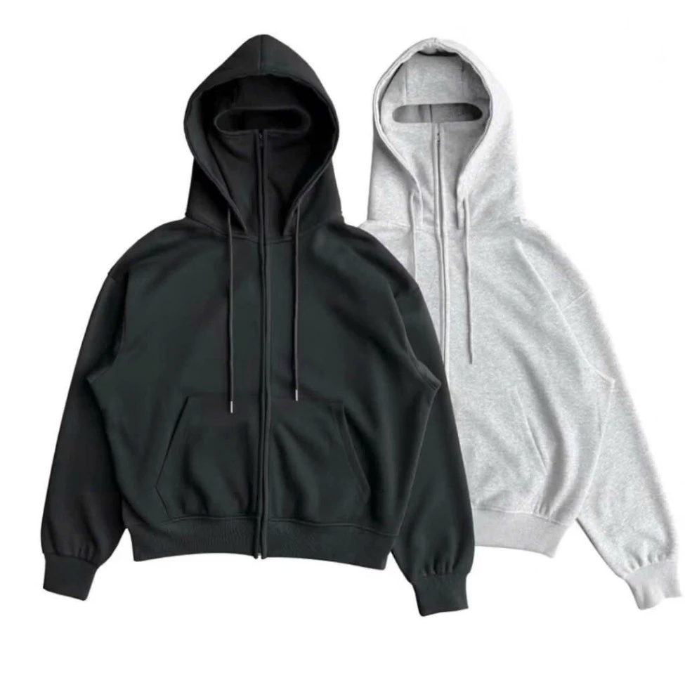 Áo khoác hoodie zip chống nắng ninja unisex nam nữ  nón 2 lớp trùm Đầu chóng nắng Đi chơi Đi Phượt tt