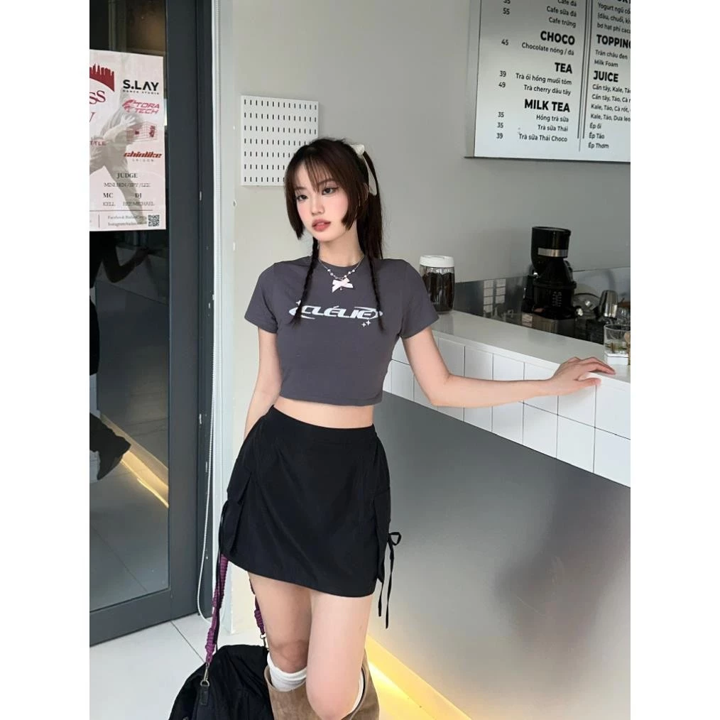 Chân váy dù ngắn ver2 | W Skirt Ver.2 - CLÉLEI