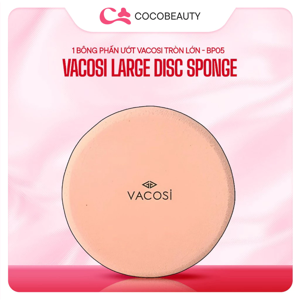 Bông Phấn Ướt Vacosi Large Disc Sponge Bông Phấn Ướt Tròn Lớn - BP05