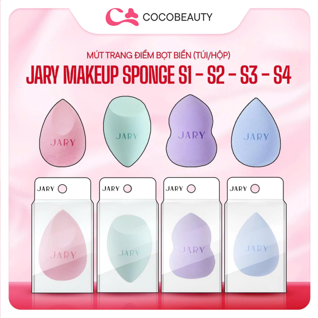 Mút Trang Điểm Bọt Biển Jary Makeup Sponge - S2 - S3 - S4