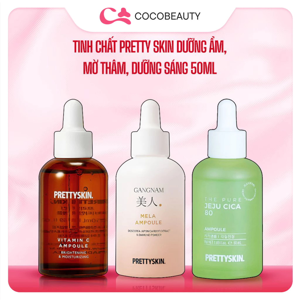 Tinh Chất Dưỡng Ẩm, Làm Mờ Vết Thâm, Dưỡng Sáng Da Pretty Skin 50ml