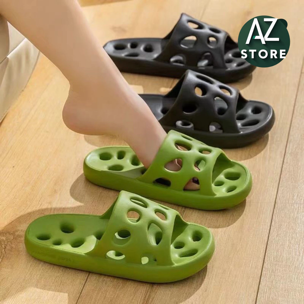 Dép Lỗ Siêu Nhẹ Đi Trong Nhà chống trơn trượt Nguyên Khối Không Thấm Nước AZSTORE