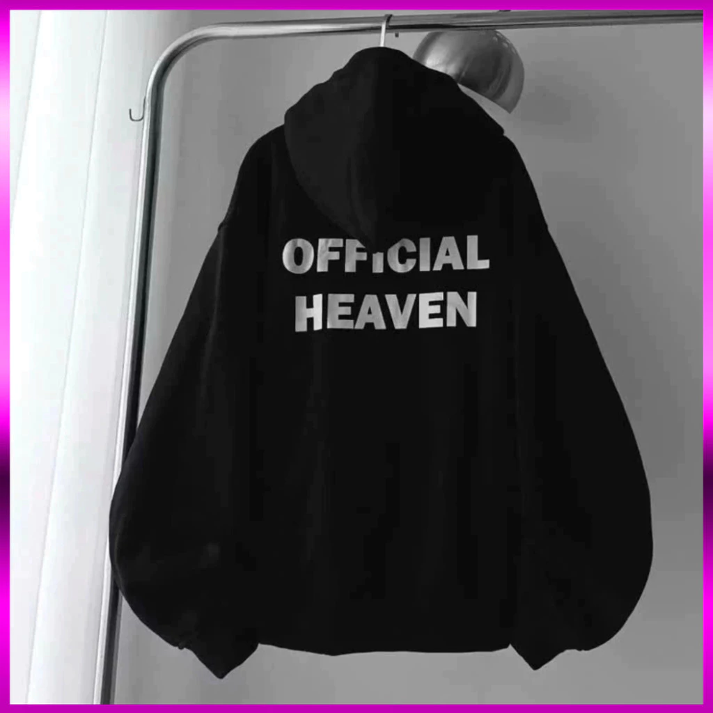 Áo khoác hoodie zip có khóa, thiết kế họa tiết in chữ sắc nét O.F.F thời trang và cá tính.