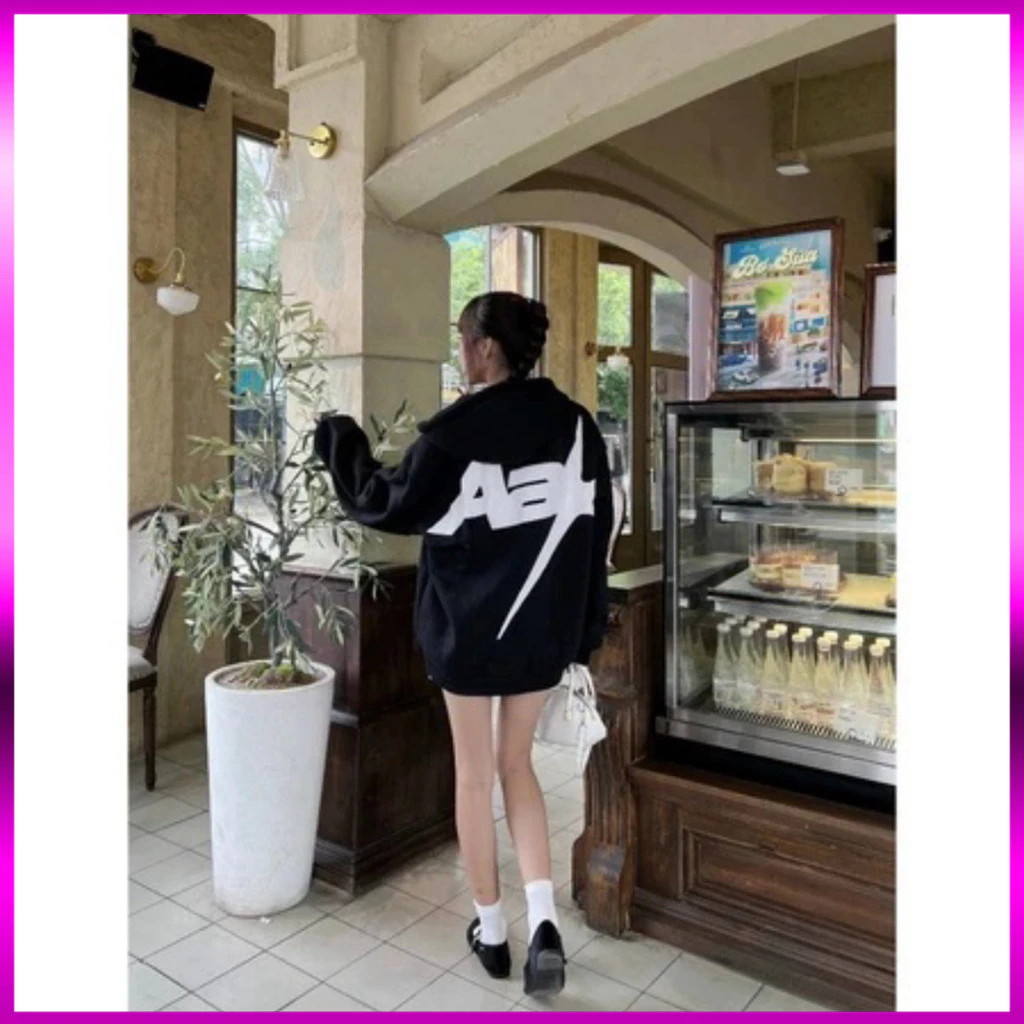 Áo Hoodie Zip Unisex Nam Nữ Form Rộng, In Chữ AAK Độc Đáo, Phong Cách Thời Trang Streetwear Năng Động