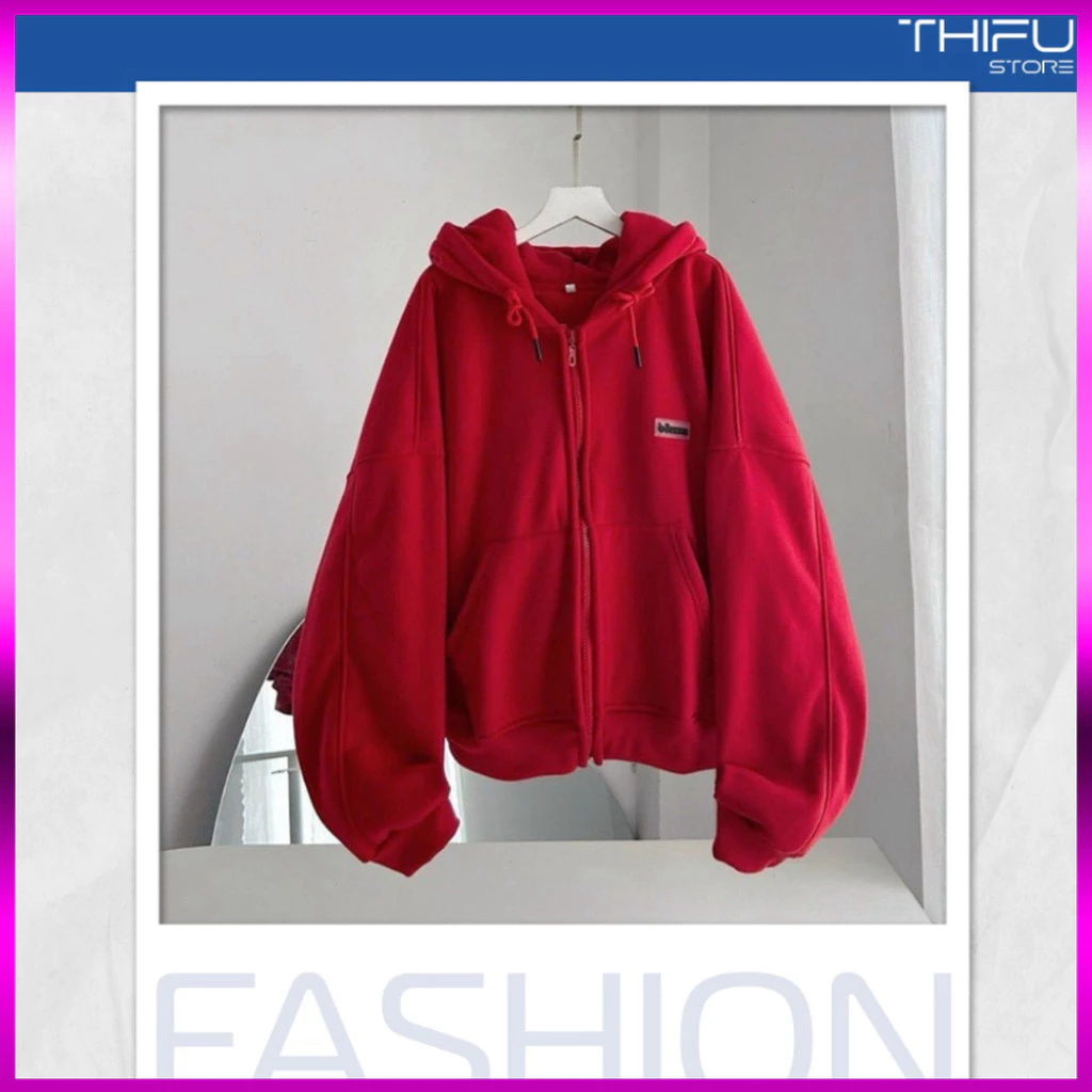 Áo Khoác Hoodie Unisex Nữ Nam Form Rộng Chất Nỉ Dày Dặn 4 Túi Thiết Kế Trẻ Trung Thêu Chữ Desuu