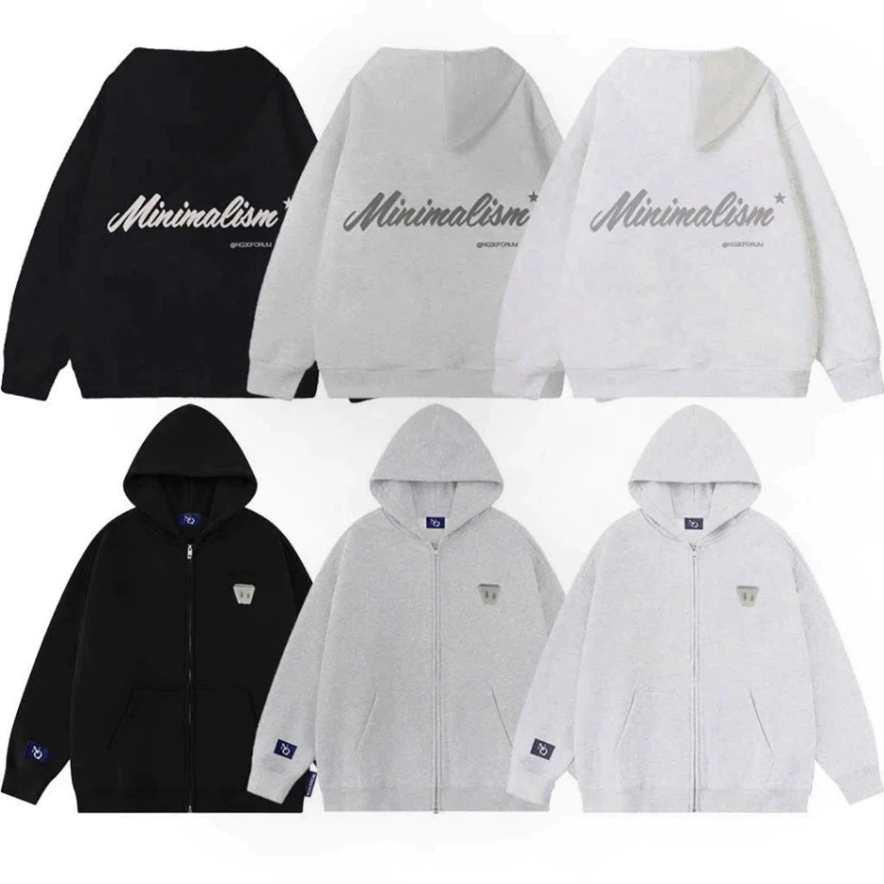 Áo Khoác Nỉ Hoodie Zip COTTON Form Boxy Thêu NQ30 HISTORICAL Form Rộng Nam Nữ Unisex Nỉ bên shop là nỉ COTTON nên sẽ Ho