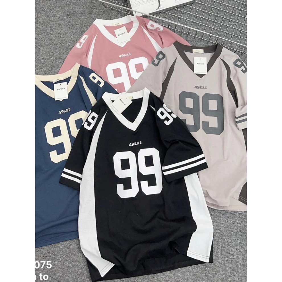 Áo Thun Nam Nữ Số 99 Chất Liệu Cổ Tym Cotton 100% Form Rộng,hnnn Hot trend 2025