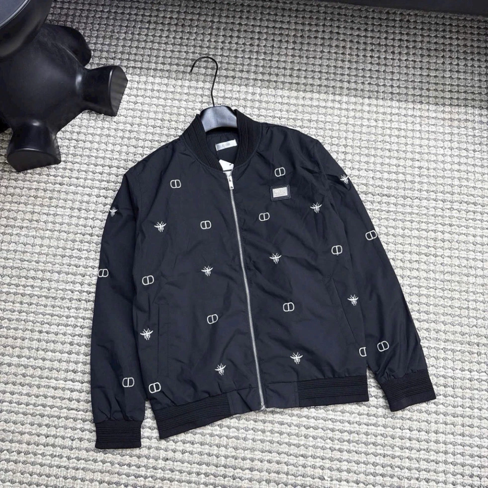 Áo Khoác Bomber Gió Unisex 2 Lớp Nam Nữ, Thiết Kế Họa Tiết Tối Giản Sang Trọng, Thời Thượng và Đẳng Cấp Boy Phố 2025