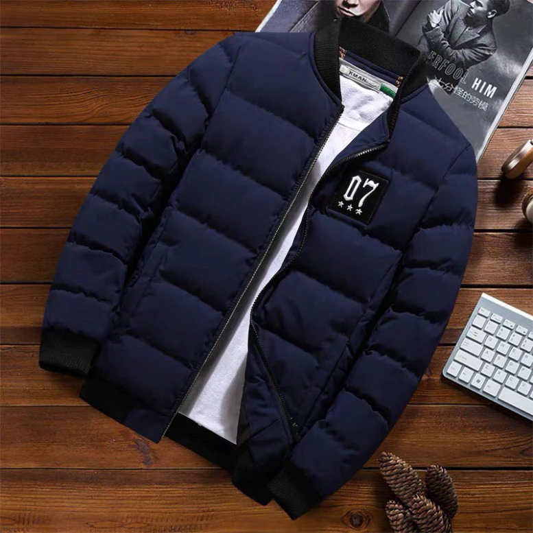 Áo khoác phao nam kiểu bomber trẻ trung, chất liệu chần bông 3 lớp cực kỳ ấm áp và cá tính 07.