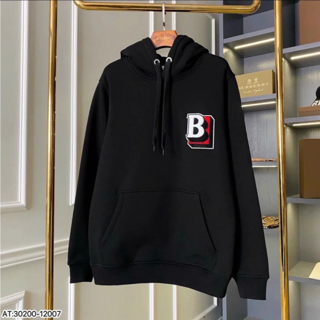 Áo Hoodie Nam Nữ Chất Liệu Nỉ Bông Thêu Chữ B Cực Dày Dặn MO92 Hot Trend 2025