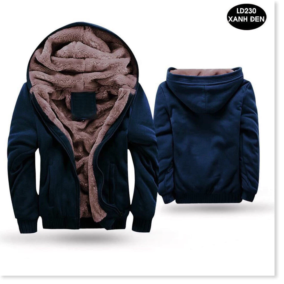 áo ấm Áo khoác nam mùa đông siêu ấm, nỉ lót lông giữ nhiệt, size 3XL - LANA FAS, hoàn hảo cho tiết trời lạnh.  mùa đông