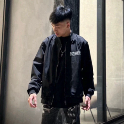 Áo Khoác Chống Nắng Nam DSQ 339 Thời Trang Màu Đen Chất Liệu Gió 2 Lớp Full Size M L XL Boy Phố 2025