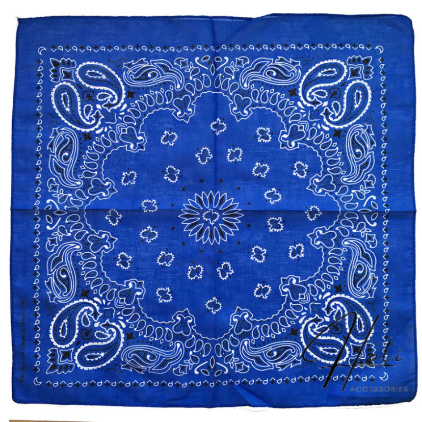 khăn kiểu Khăn Bandana Unisex, Khăn Turban Họa Tiết 2 Tế Bào Phong Cách Hàn Quốc Kích Thước 55x55cm Chất Cotton - HOTI -