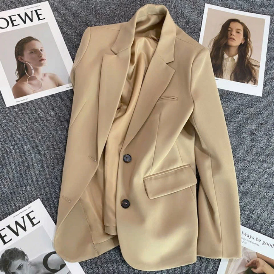 Áo Blazer vest nữ có túi INFLACHI hotrend 2024 tặng dây buộc tóc cotton xin dây chun kiểu Hàn Quốc N292