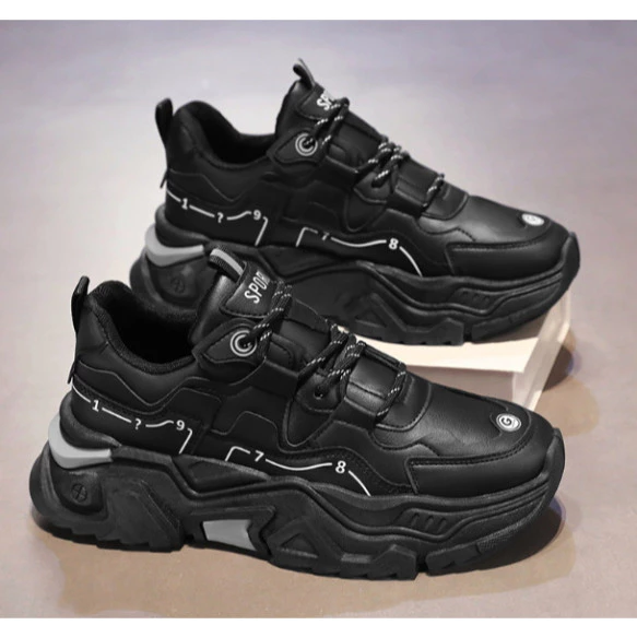 Giày Sneaker Nam Phong Cách Trẻ Trung Năng Động, Thiết Kế Sang Trọng Dễ Dàng Phối Đồ, Đế Bằng 10C ông