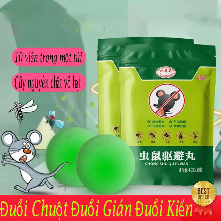 Viên Đuổi Chuột MẠNH NHẤT 2025 Hiệu Quả 365 Ngày, An Toàn Không Độc HGHOME