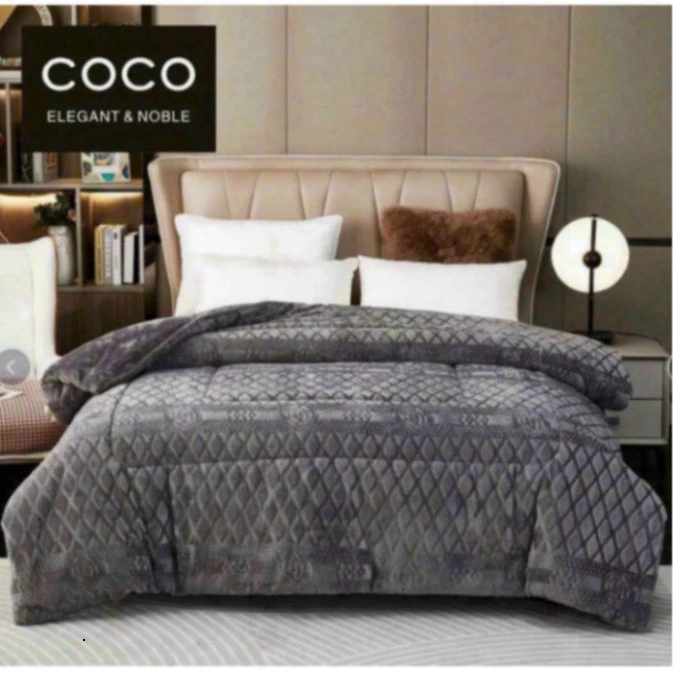 [ LOẠI 4KG ] Chăn Lông Thỏ Siêu Ấm COCO Hàng Cao Cấp Nặng 4KG, Lông Siêu Mềm Mịn Sang Trọng HGHOME