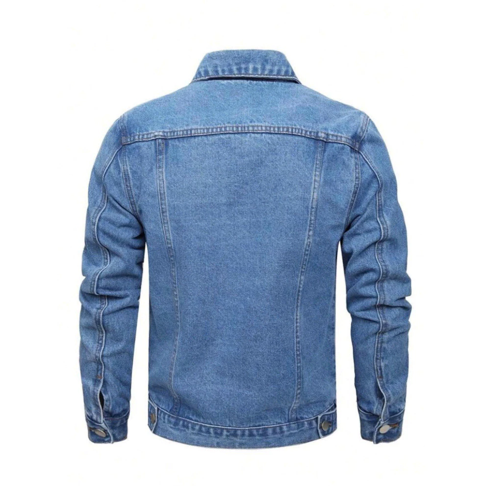 Áo khoác denim xám cao cấp cho nam nữ - Thiết kế đơn giản, phong cách mới cho mùa xuân hè