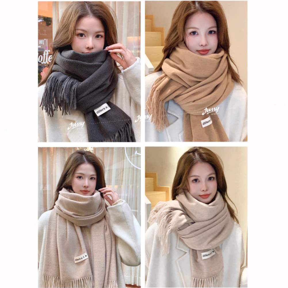 Khăn Choàng Cổ Cashmere JK67 Jussy Official Dày Dặn, Siêu Mịn, Kích Thước Lớn 180x68cm, Phong Cách Sang Trọng Giữ Ấm Cho