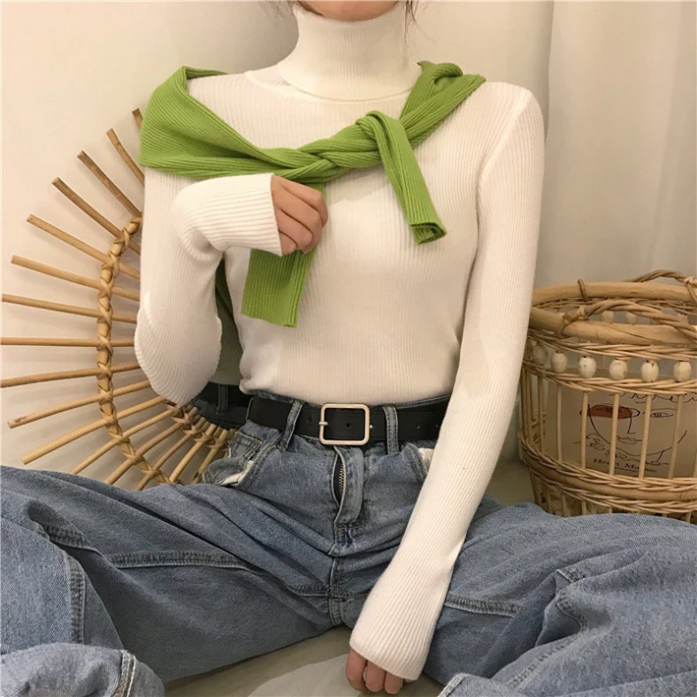 Áo Len Nữ Dài Tay Co Giãn Rộng, Chất Len Lông Thỏ, Ấm Áp Từ Quảng Châu - AT008 Jjumia Kids Store