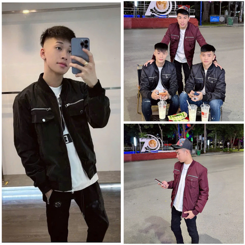 Áo Khoác Gió Nam Trần Bông 346 Mặt Sau Trơn Chất Liệu Gió Trần Bông 3 Lớp Dày Dặn Màu Đen Thời Trang Nam  2025