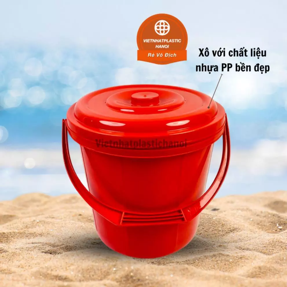(Xuất VAT) Xô đựng nước, xô nhựa có nắp Việt Nhật 5 -10- 14- 22