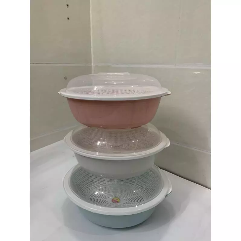 (Xuất VAT) Rổ bầu dục NHỰA VIỆT NHẬT 3278,3279 có nắp đậy tiện ích
