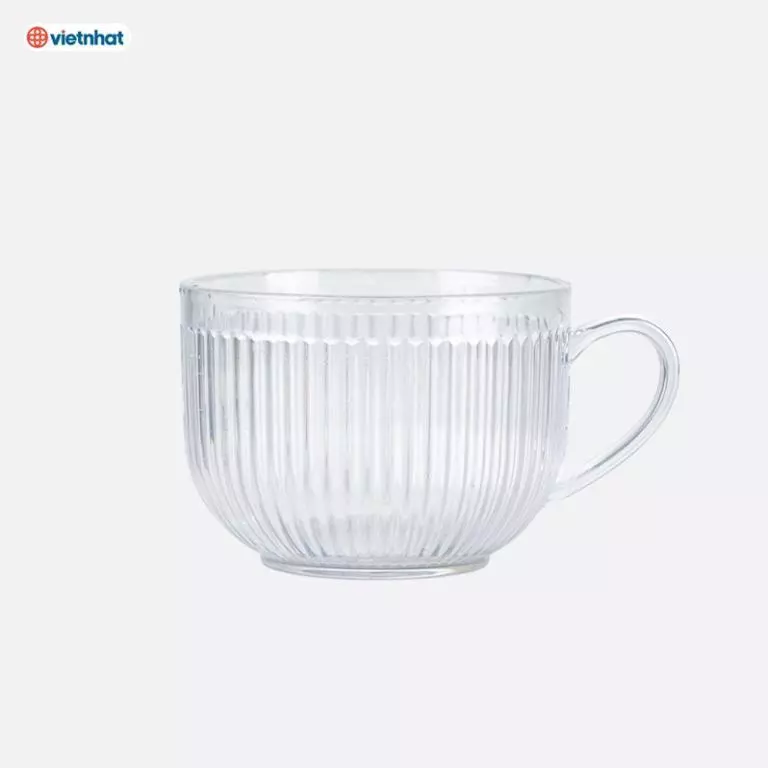 (Xuất VAT) Cốc Nhựa Bầu Tăm 250ml, 400ml Chịu Nhiệt Có Quai Cầm, Cốc Uống Nước, Cốc Pha Trà Kiểu Dáng Đẹp