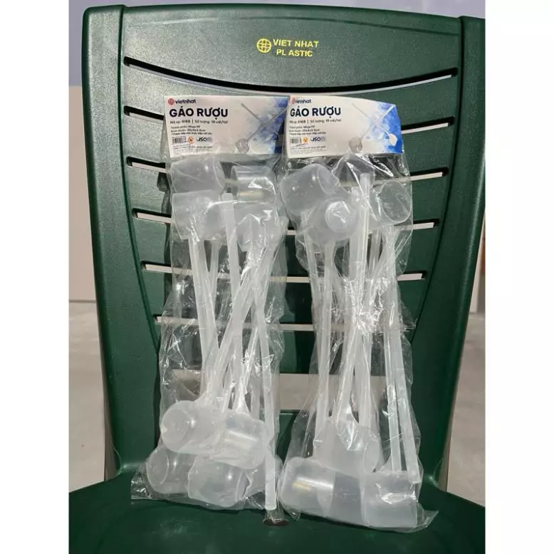 COMBO 10 Gáo múc rượu nhựa trong suốt Việt Nhật 6168
